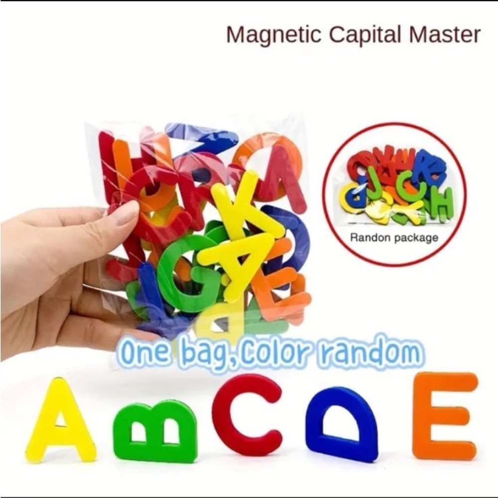 New! Magnetic Alphabet / Number Stickers: Educational Toys For Kids To Learn - Picture 3 of 7